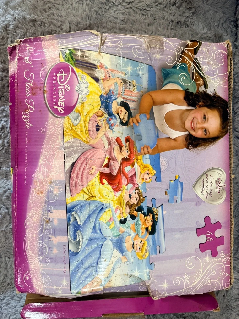 Disney Floor Puzzle Bundle Mickey Mouse Clubhouse with bonus Princess Puzzle